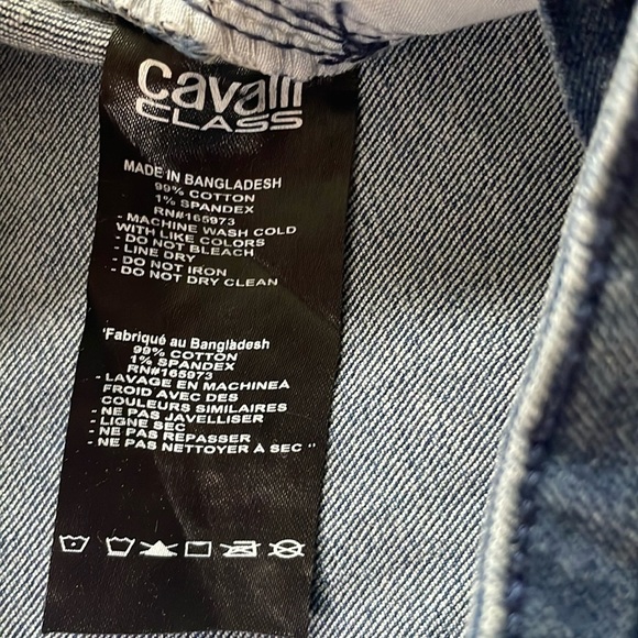 Cavalli Class straight leg jeans sz 38 - Picture 5 of 8